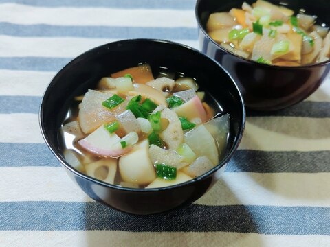 食物繊維摂ろう☆根菜汁